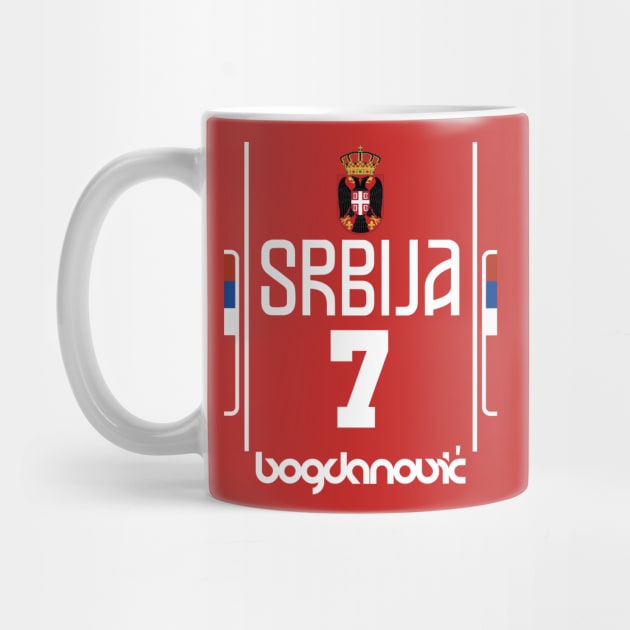 Bogdan Bogdanovic Retro Serbia Euro Basketball Fan Art by darklordpug